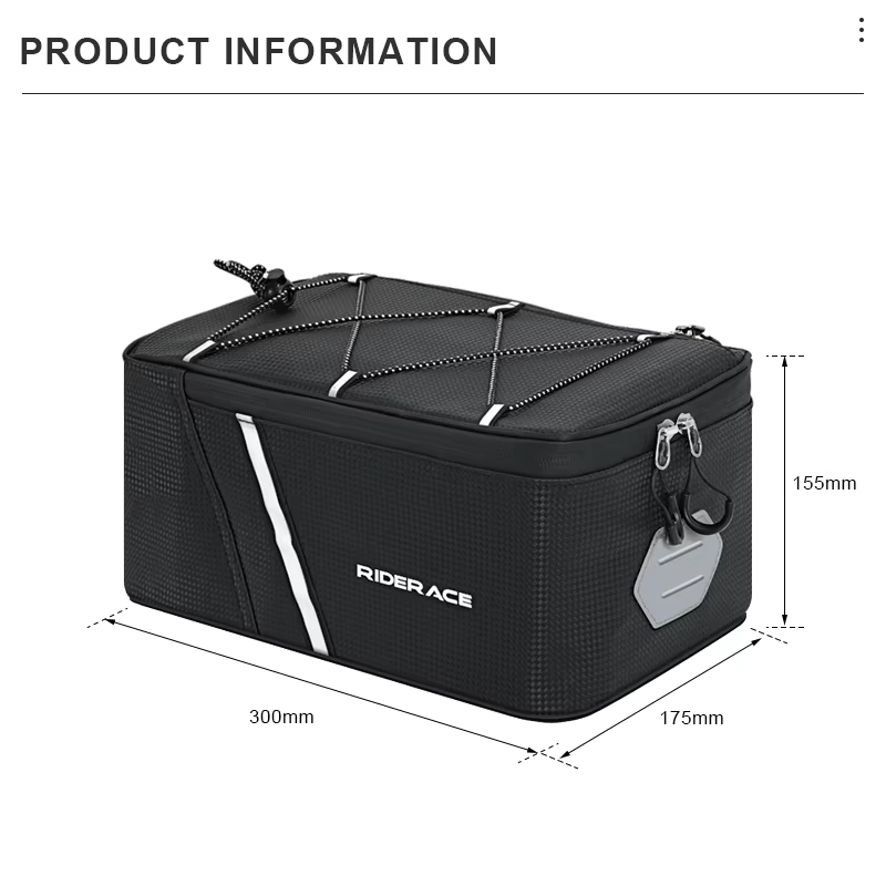 Panier arrière RIDERACE pour vélo