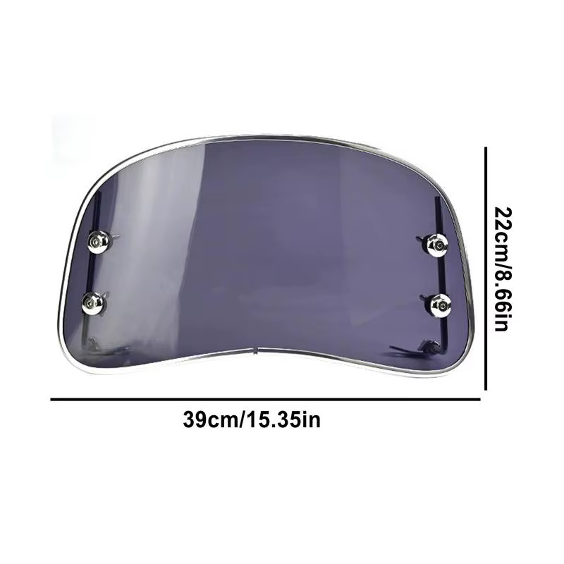 Déflecteur de vent semi-circulaire pour pare-brise de moto et Scooter