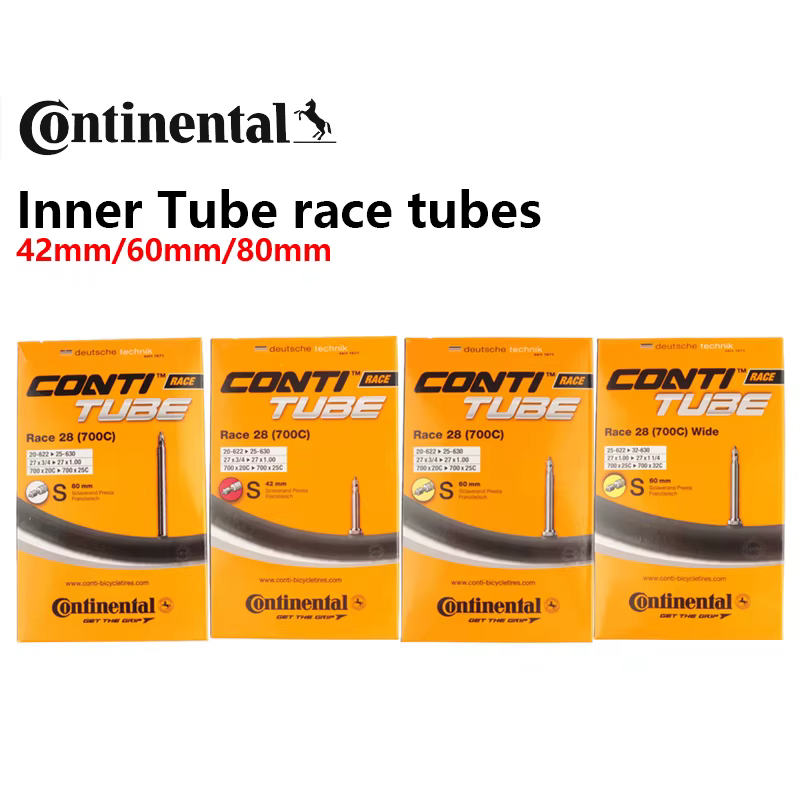Tubes de course Continental 28 FV Valve pneu intérieur pour pneu 700X20C/25C 42mm 60mm 80mm 700X25C/32C 60mm vélo vélo de route