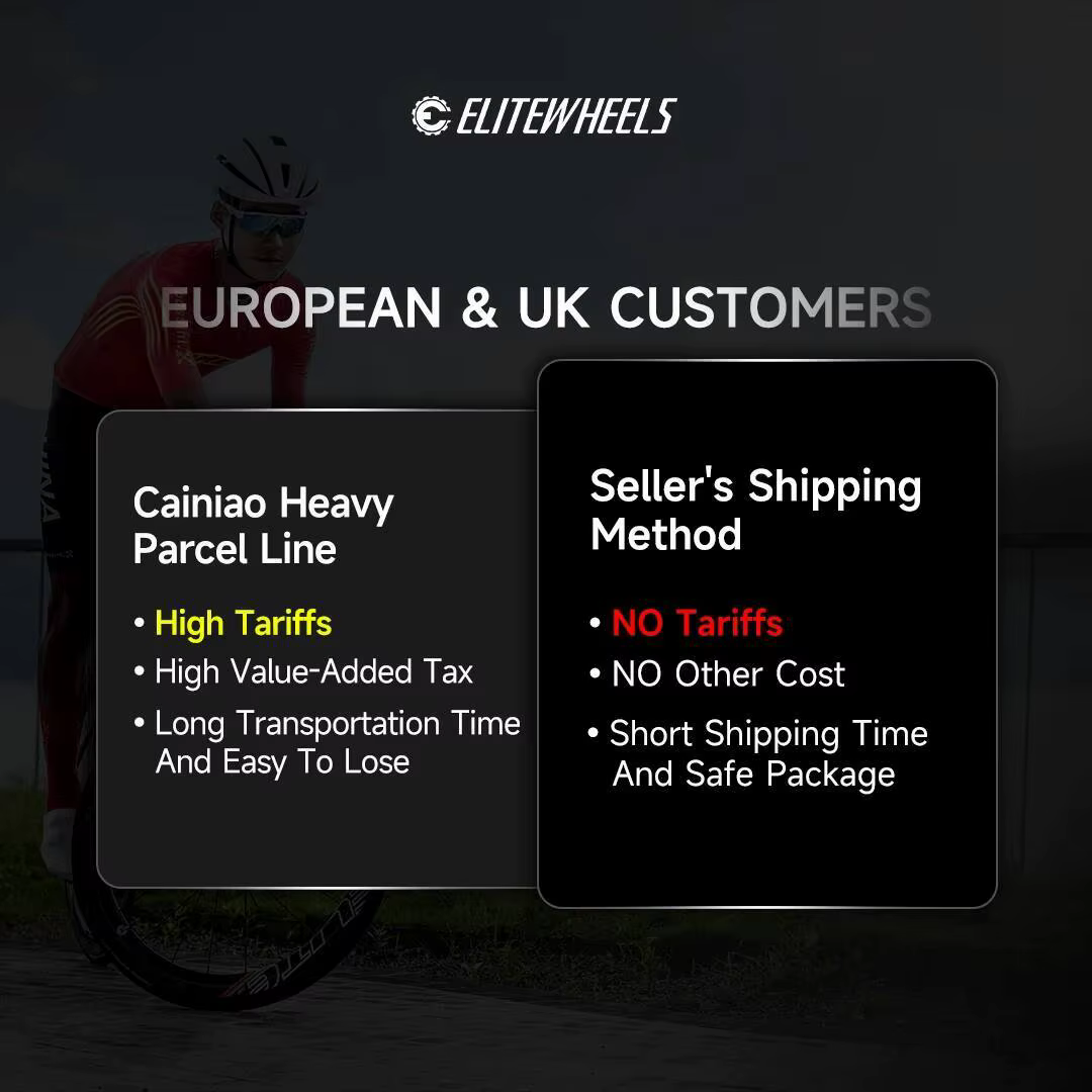 ELITEWHEELS EDGE – paire de roues ultralégères en carbone 1291g pour vélos de route