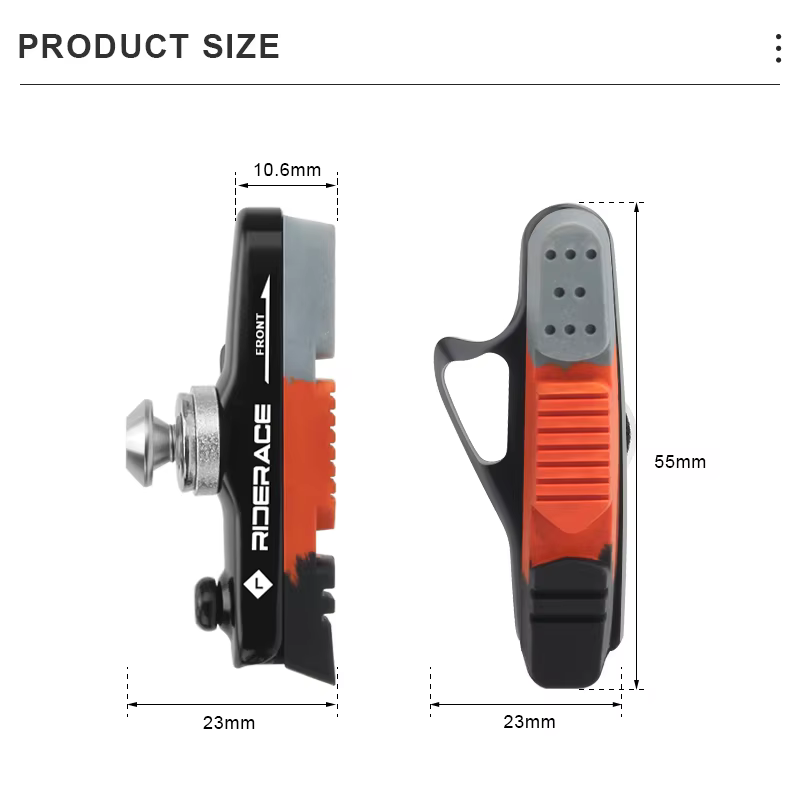 1 paire de plaquettes de frein de vélo de route plaquette