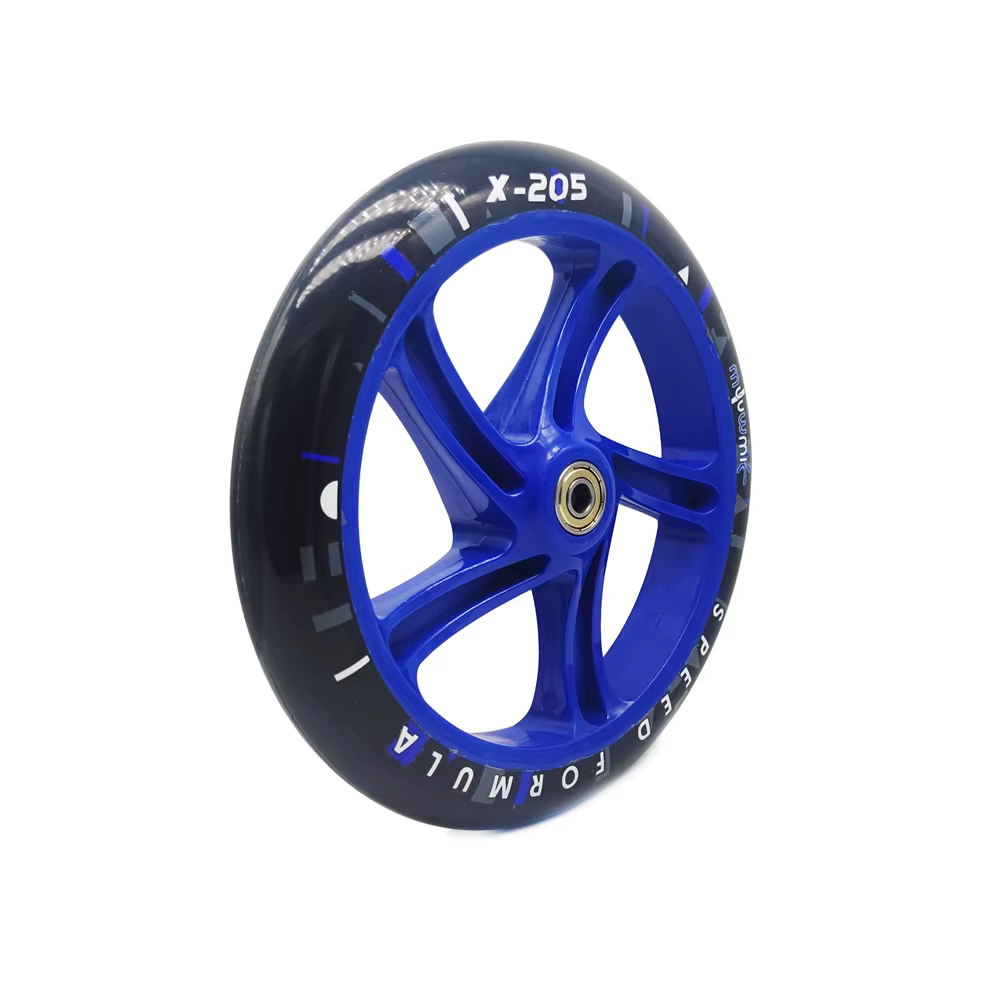 【205mm 175mm 145mm】 grandes roues de Scooter 20.5cmX4cm diamètre roue de chariot 145/175mm x 30mm PU Durable avec roulement