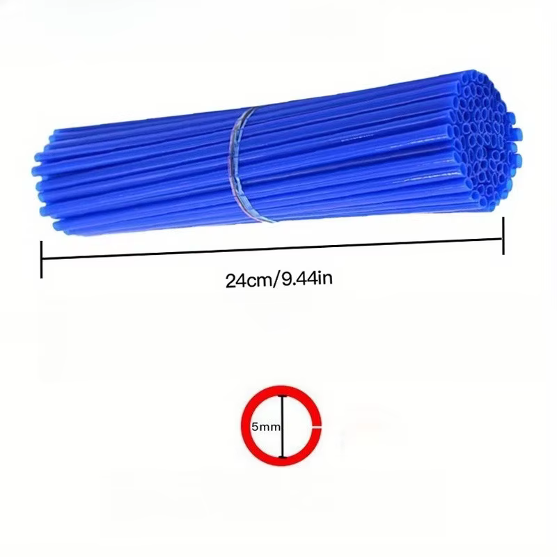 72 pièces couverture de rayon de vélo de Moto protecteur de peau rayons de jante de roue couvertures de protection