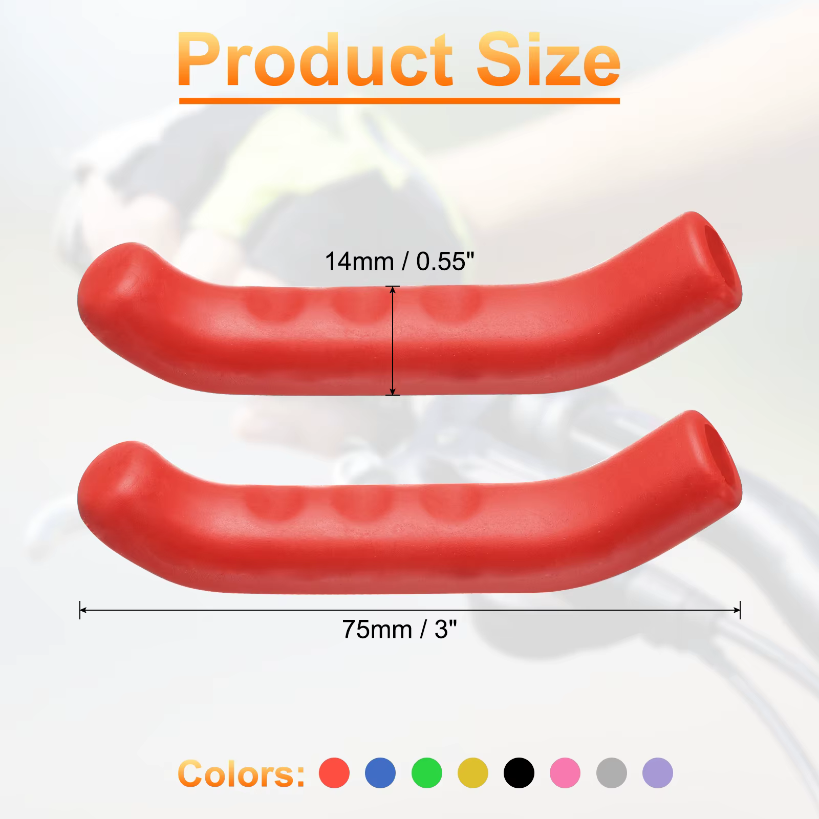 1/2/5/8 paires couvercle de levier de frein de vélo en Silicone protecteur de poignée