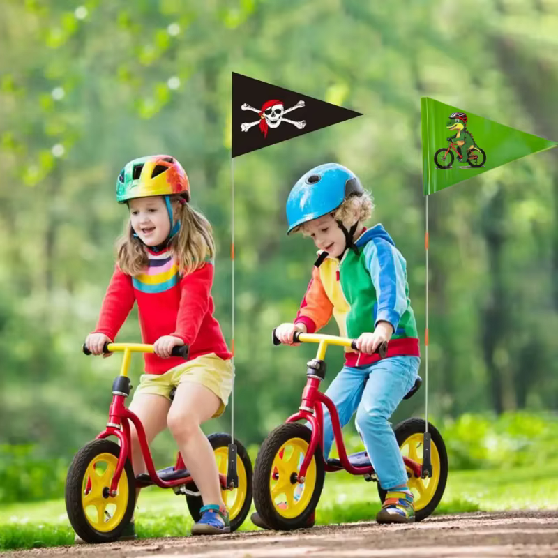 Drapeau de vélo réglable en hauteur