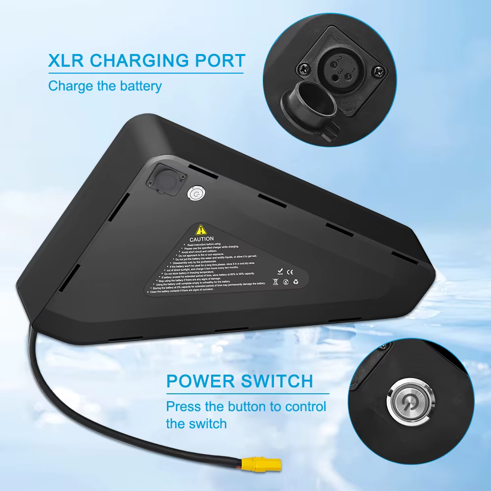 Batterie lithium-ion Triangle pour vélo électrique 36 V