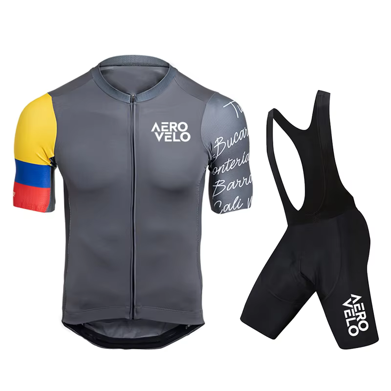 Ensemble Maillot Manches Courtes et Cuissard Cycliste Homme 2026 AERO VELO – Tenue de Cyclisme d'Été