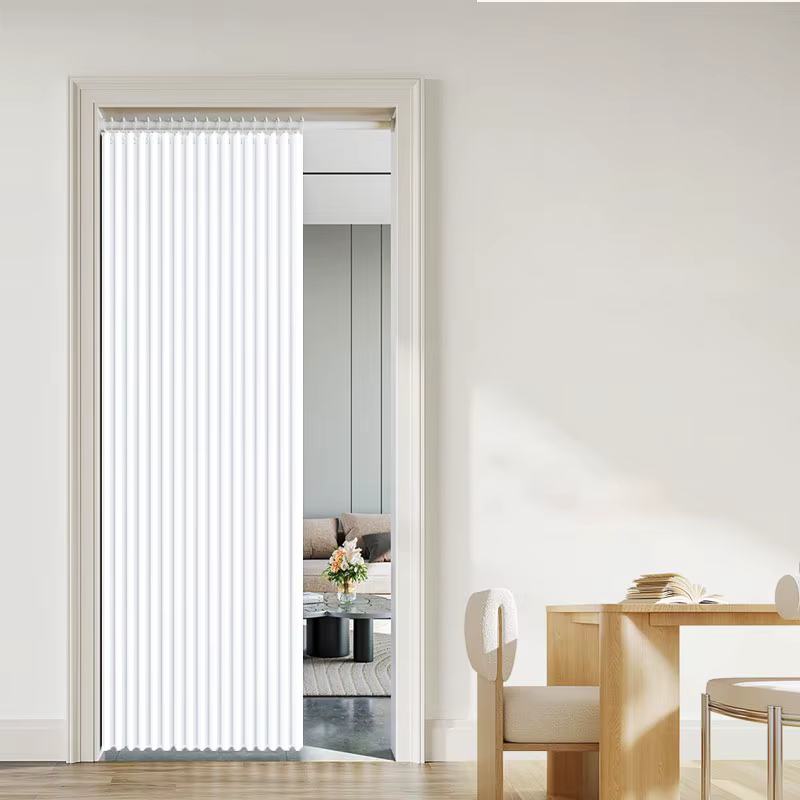 Rideau de séparation pliable pour cuisine et balcon, panneau de séparation souple avec un drapé élégant et un style moderne pour la maison
