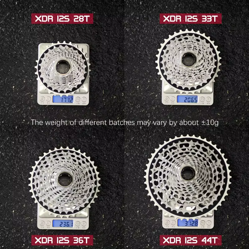 Cassette XDR cassette de vélo de route ultralégère à 12 vitesses pour axes rouges Sram Force 12 vitesses Xg-1290 Xg-1270 pignon 12v Cassette de route