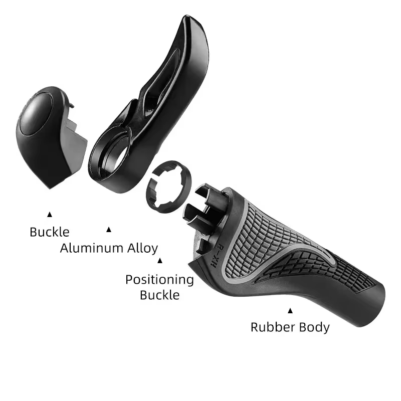 1 paire de poignées de guidon de vélo ergonomiques antidérapantes