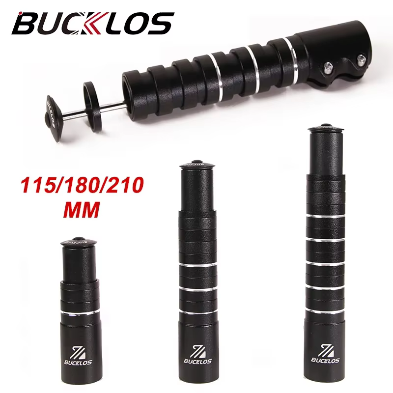 BUCKLOS tige de fourche de vélo montée jusqu'à 115mm 180mm 210mm