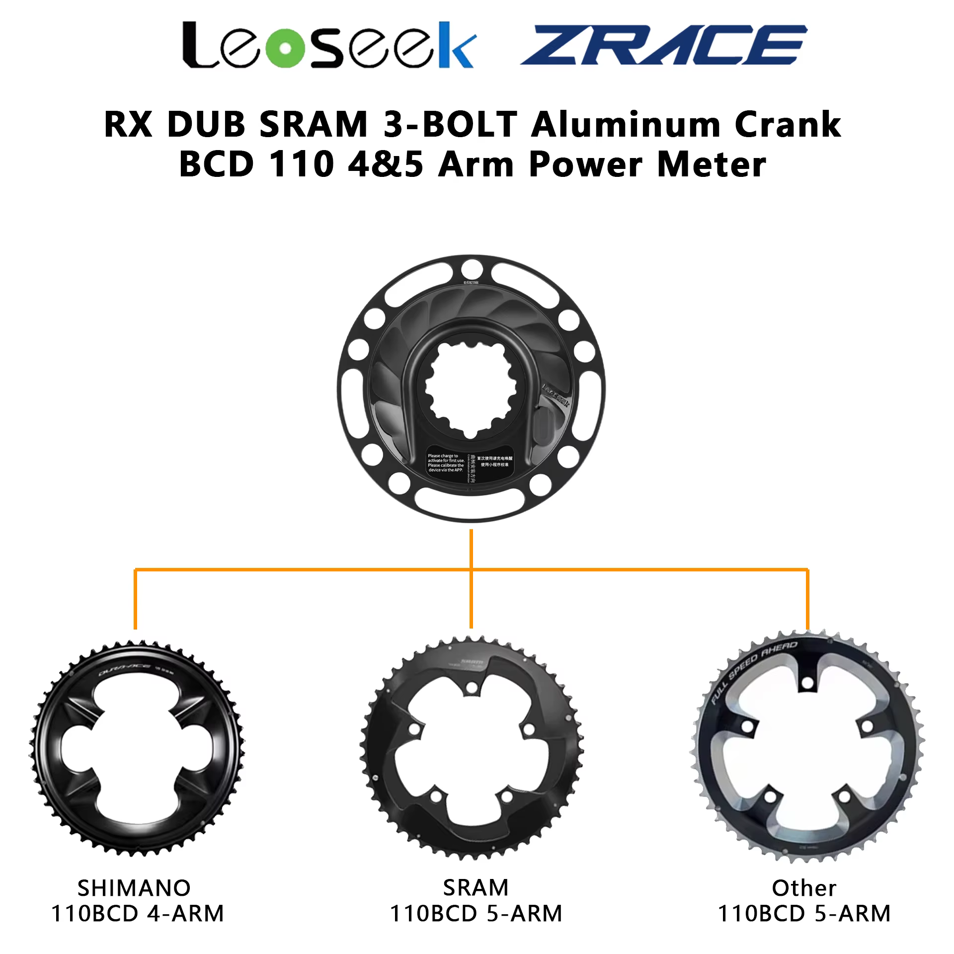 Manivelle de compteur de puissance ZRACE RX