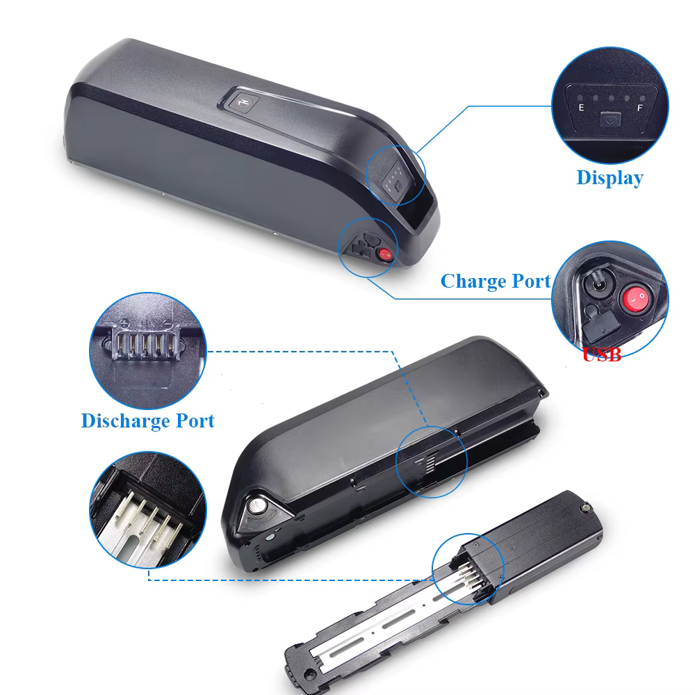 Boîtier de batterie Hailong pour vélo électrique 48V 13S4P 13S5P 13S6P