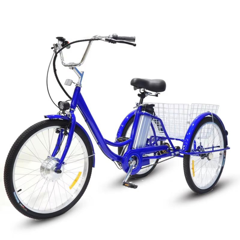 Tricycle électrique adulte de 24 pouces