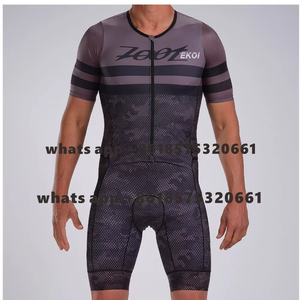 ZOOTEKOI nouveaux hommes cyclisme combinaison Triathlon à manches courtes respirant Trisuit été course body vélo vêtements Ciclismo