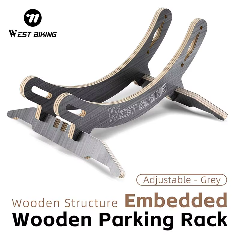 Support de stationnement de vélo réglable en bois WEST BIKING