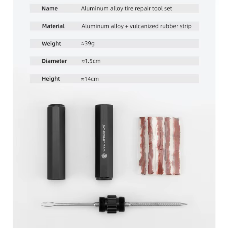 Kit de réparation de pneus Tubeless de vélo