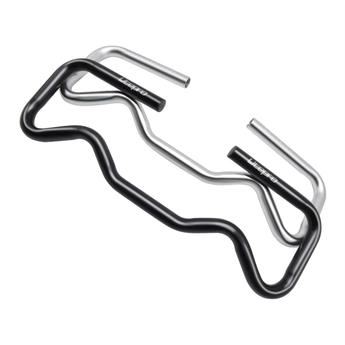 JKLapin Litepro Vélo Pliant P Guidon Ultra-Léger En Alliage D'aluminium 25.4*490MM Papillon Bar 22.2MM Pour Brompton