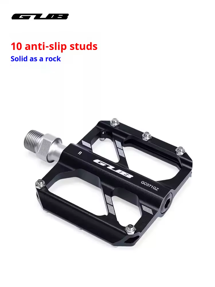 Pédales de vélo de route VTT GUB 071GZ à 3 roulements, en alliage d'aluminium, antidérapantes, plateforme légère et durable pour le cyclisme