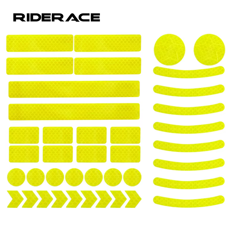 RIDERACE vélo autocollants réfléchissants moteur Fluorescent jante de roue