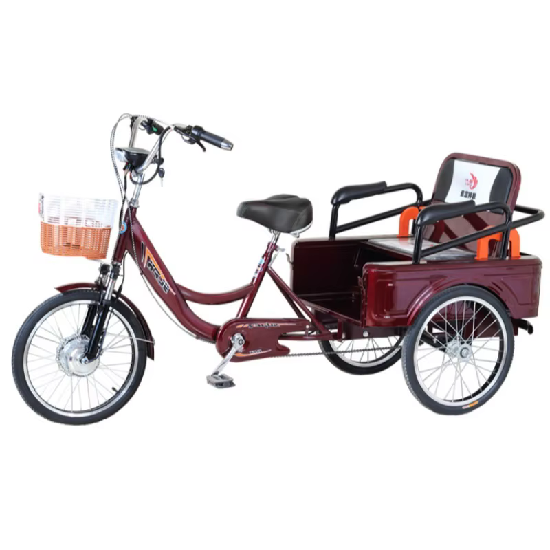 Vélo cargo électrique à trois roues pour adultes