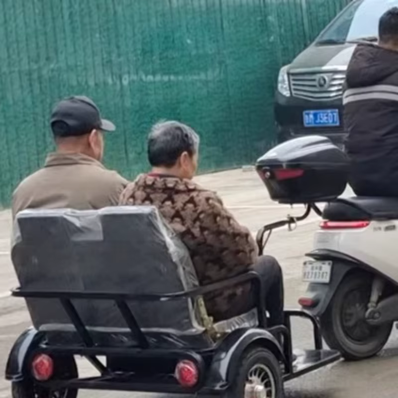 Remorque de vélo électrique d'extérieur en métal