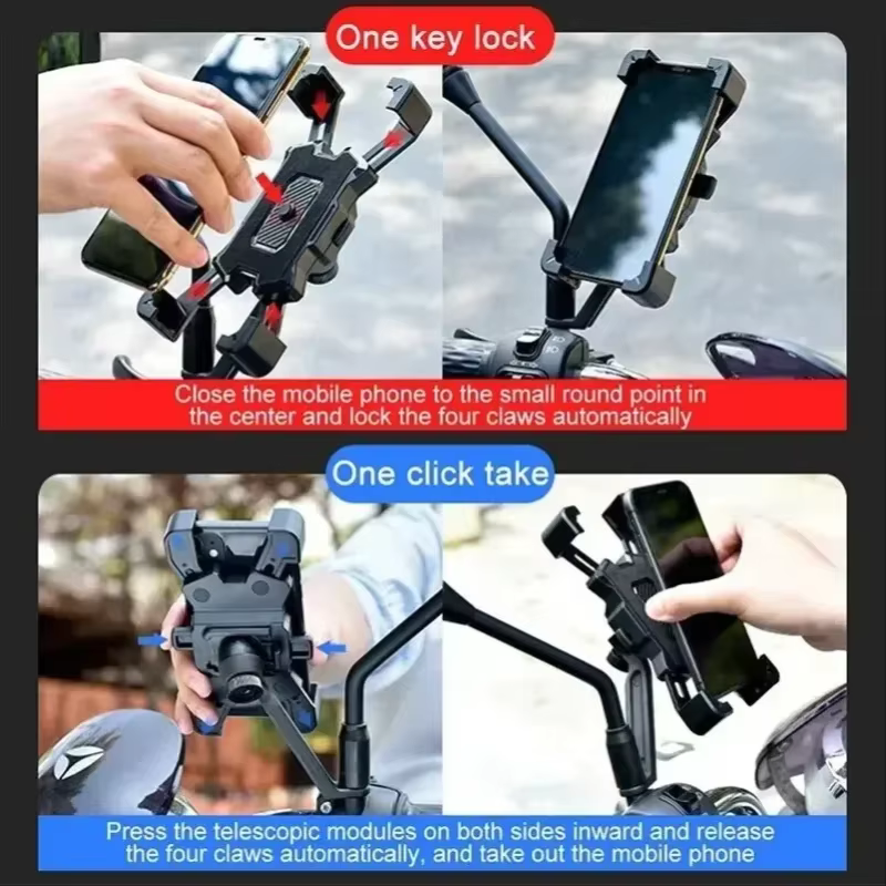 360 ° Support de téléphone rotatif pour vélo électrique