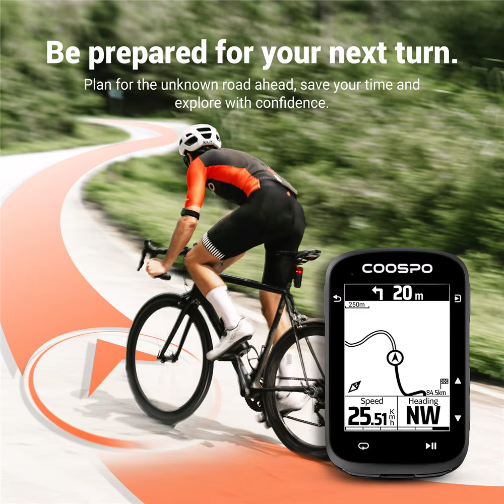 COOSPO CS500 Route Navigation vélo ordinateur GPS cyclisme odomètre sans fil