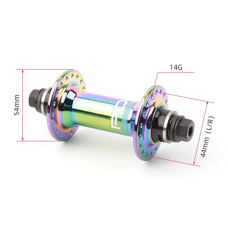 POLSO BH002F BMX moyeu de vélo avant en aluminium Aolly 36 trous 2 roulements