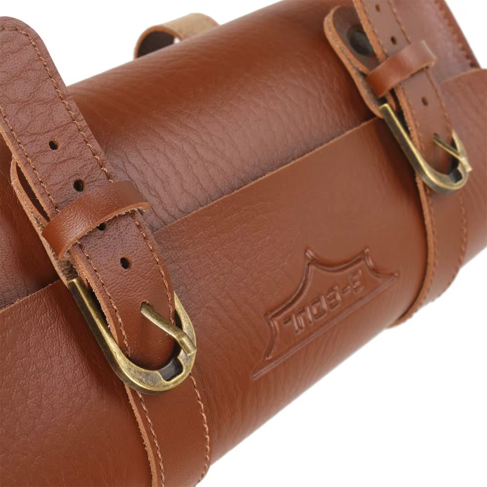 Nouveau sac de selle de vélo rétro en cuir PU