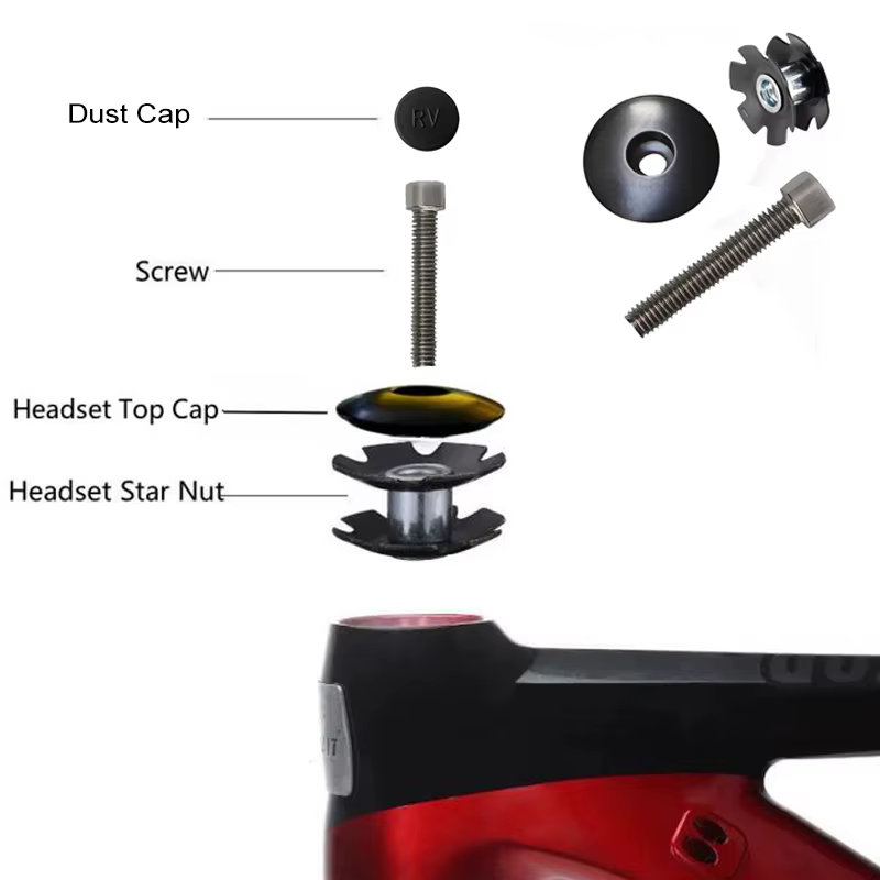 Fourche de vélo écrou étoile