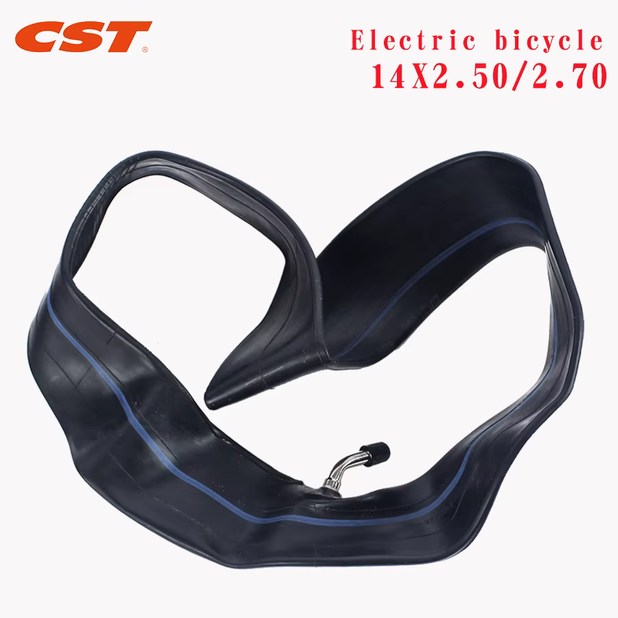 CST 14 16 18 20 "pneus de vélo électrique 14X2.50 buse de gaz courbée chambre à air en caoutchouc