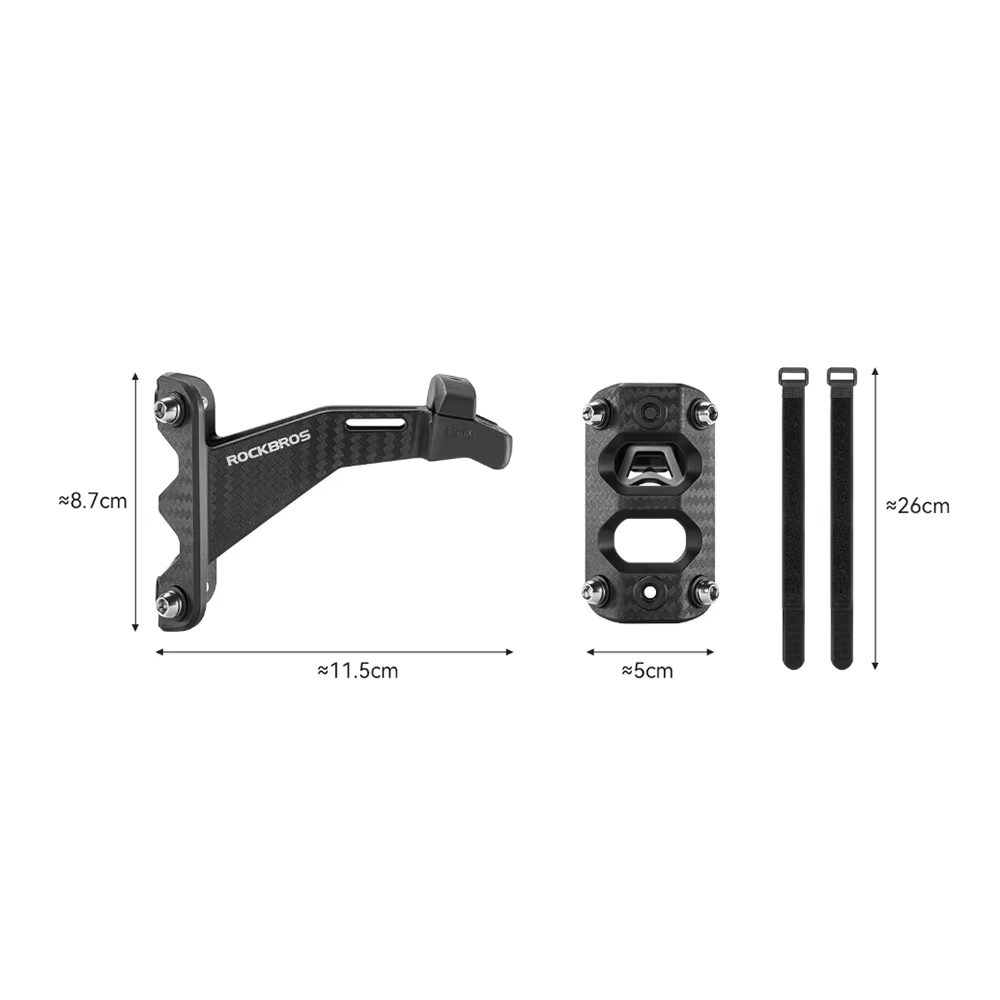 ROCKBROS – porte-bouteille d'eau de vélo en Fiber de carbone, adaptateur de cyclisme, selle, Double tasse, support d'extension, siège