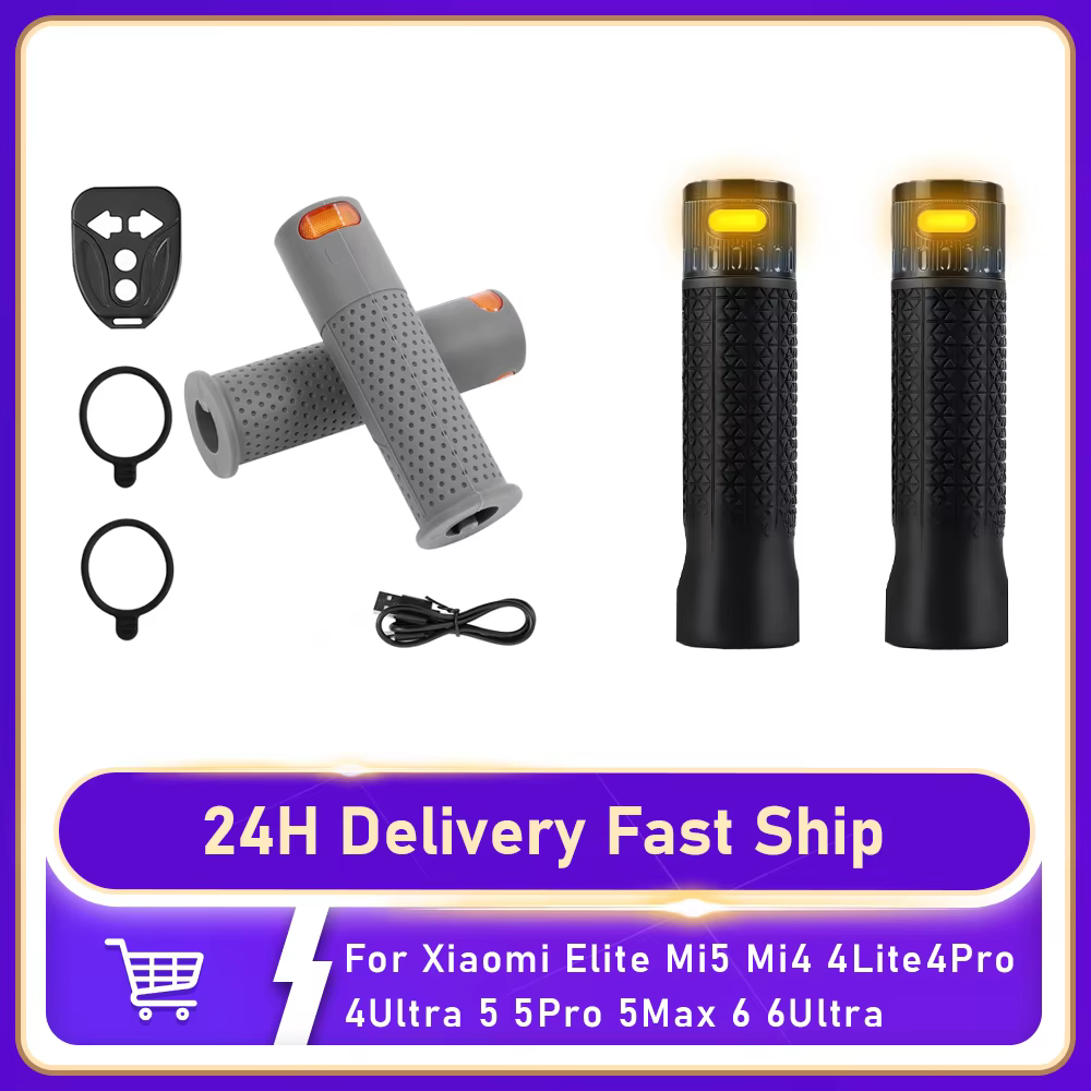 Poignées de guidon de trottinette électrique avec clignotants pour Xiaomi Elite Mi5 Mi4 4Lite 4Pro 4Ultra 5 5Pro 5Max 6 6Ultra