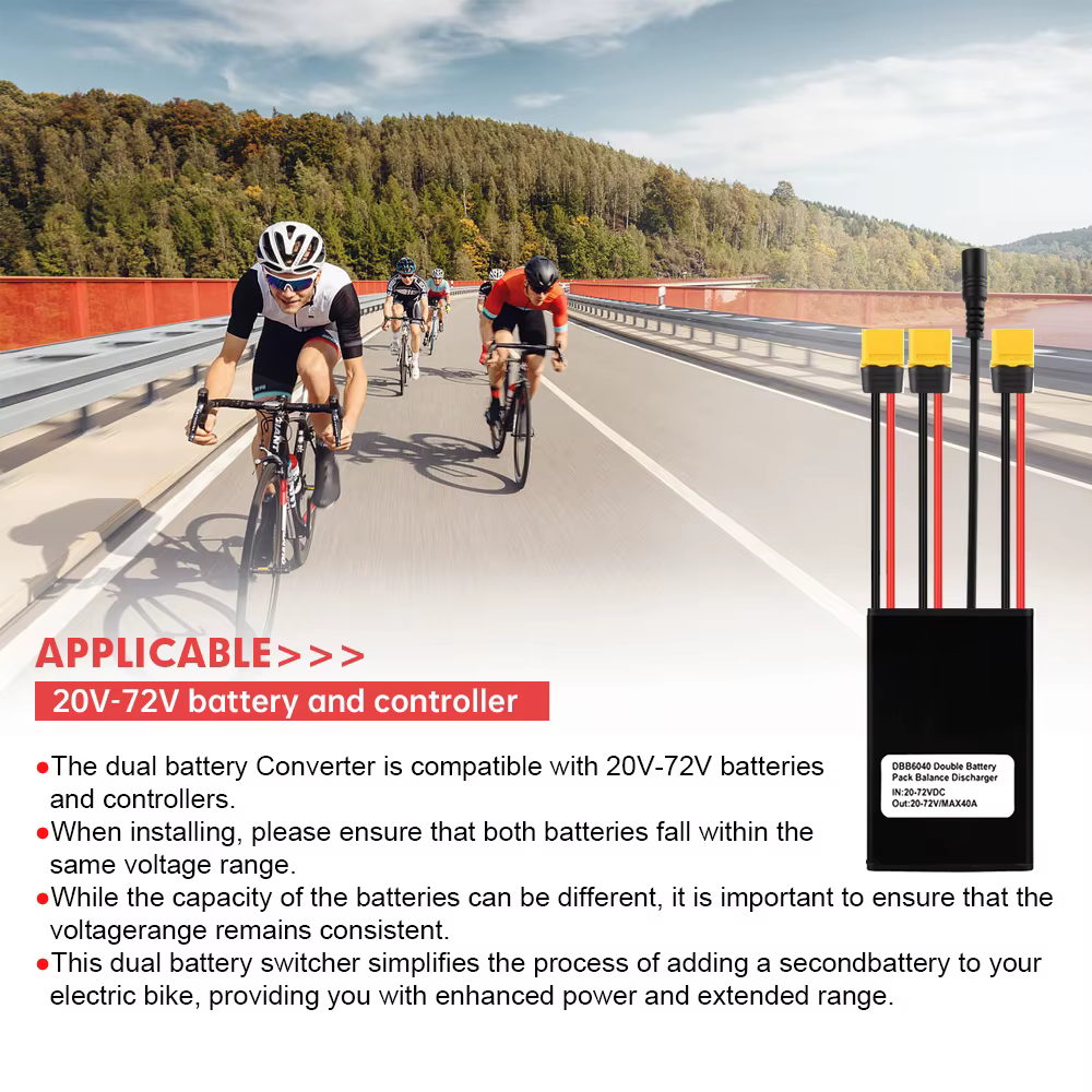 Module de décharge équilibrée de batterie double pour vélo électrique