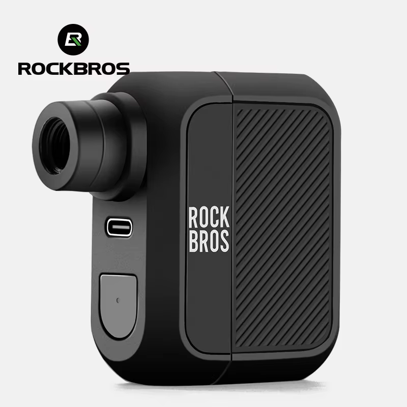 ROCKBROS Mini pompe à vélo électrique 100PSI type-c gonfleur d'air Rechargeable