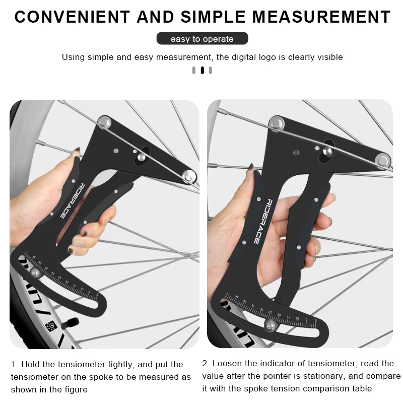 Compteur de Tension de rayons de vélo CNC en alliage d'aluminium