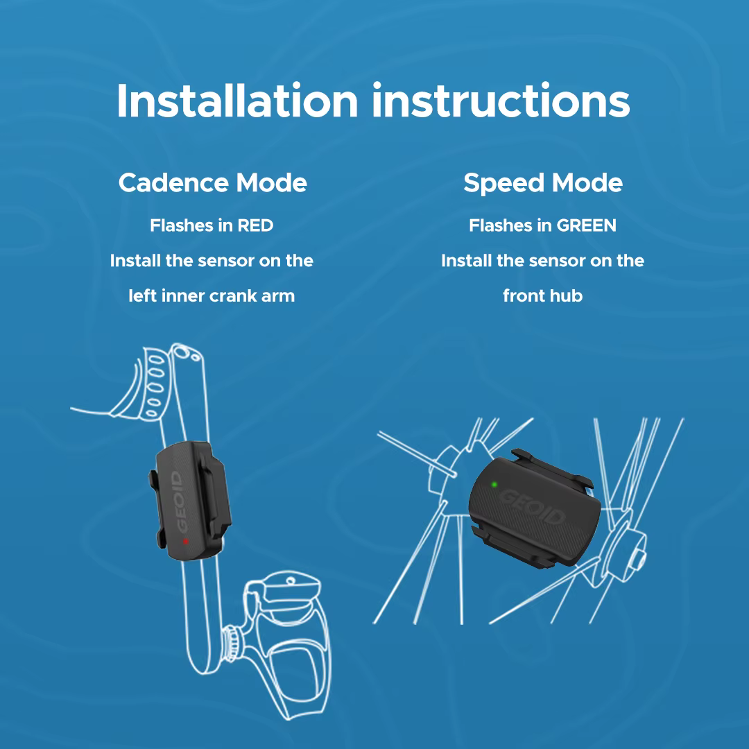 GEOID CS600 capteur intelligent de vitesse et de Cadence de cyclisme Bluetooth 5.0/ANT +