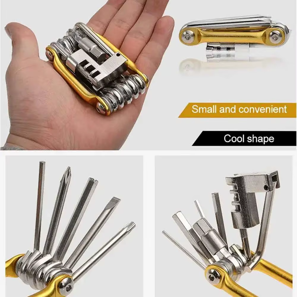 Kit d'outils de réparation de vélo 11 en 1