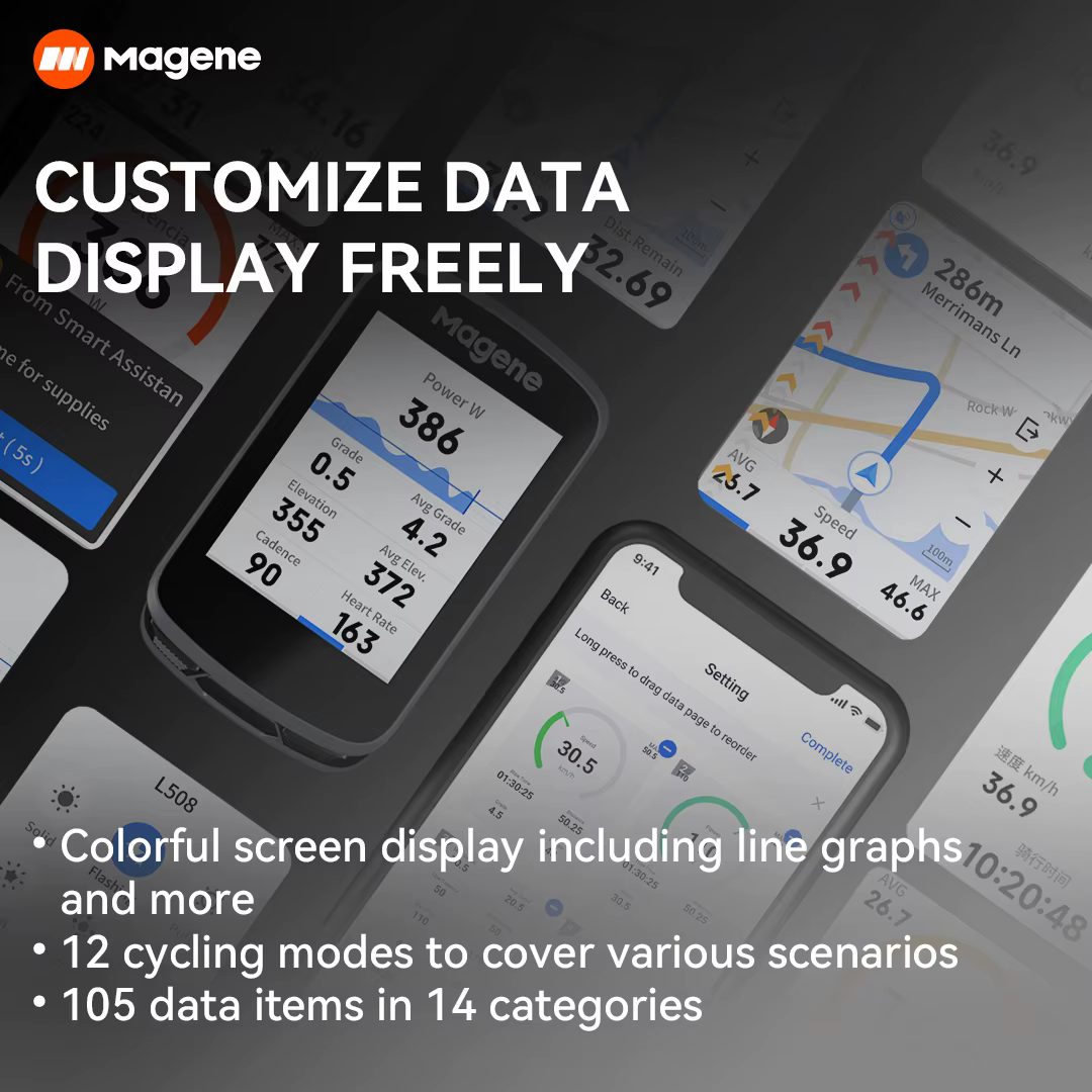 Magene-Ordinateur de vélo GPS CSnowboard