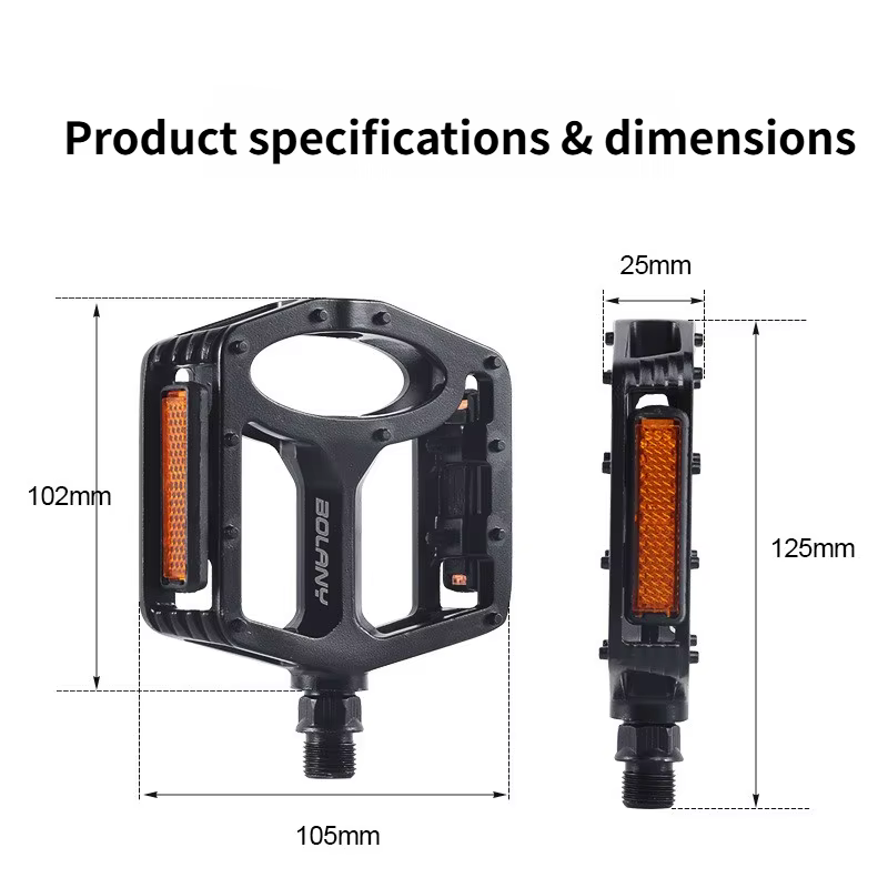 Pédales de vélo en aluminium Bolany