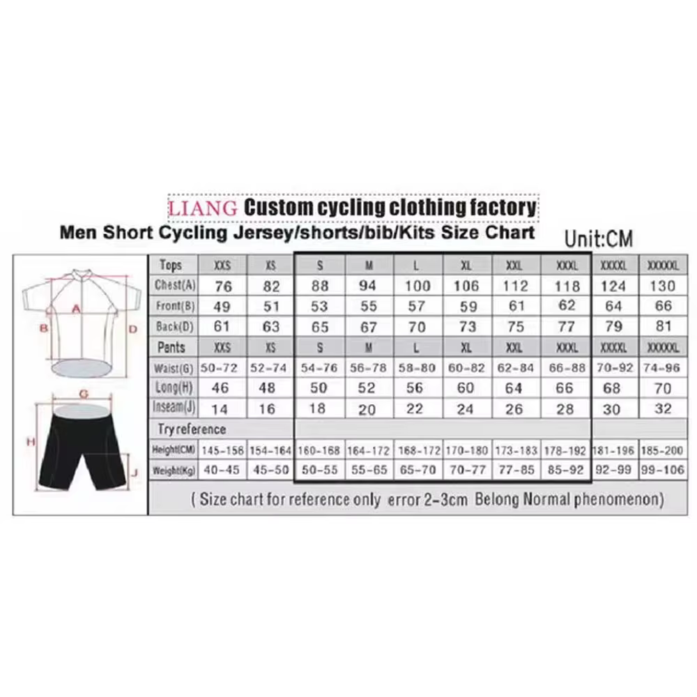 Ensemble de maillot de cyclisme Lidl Team 2026 pour hommes
