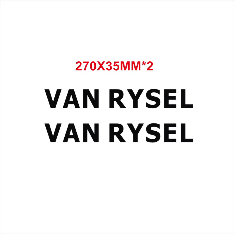 Lot de 2 autocollants pour cadre de vélo VAN RYSEL