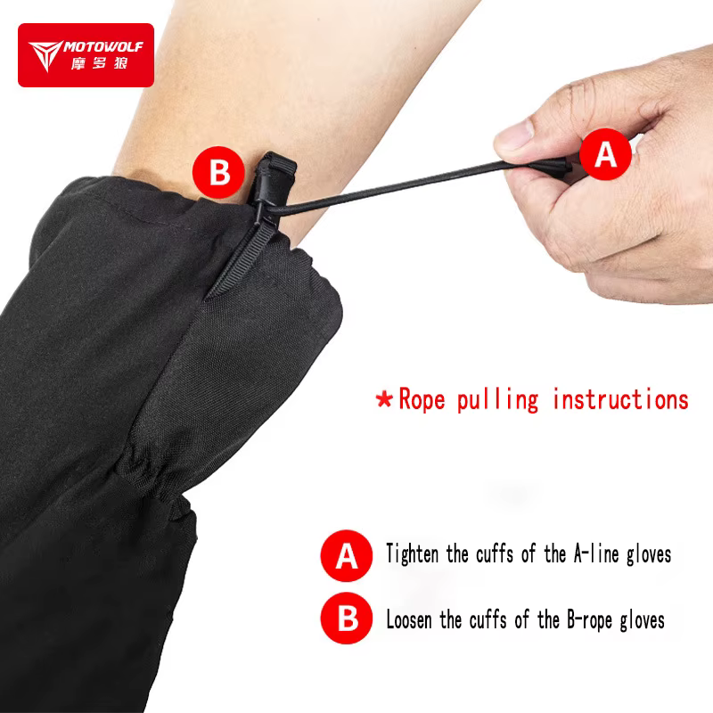 Housse de gants de cyclisme pour moto d'hiver