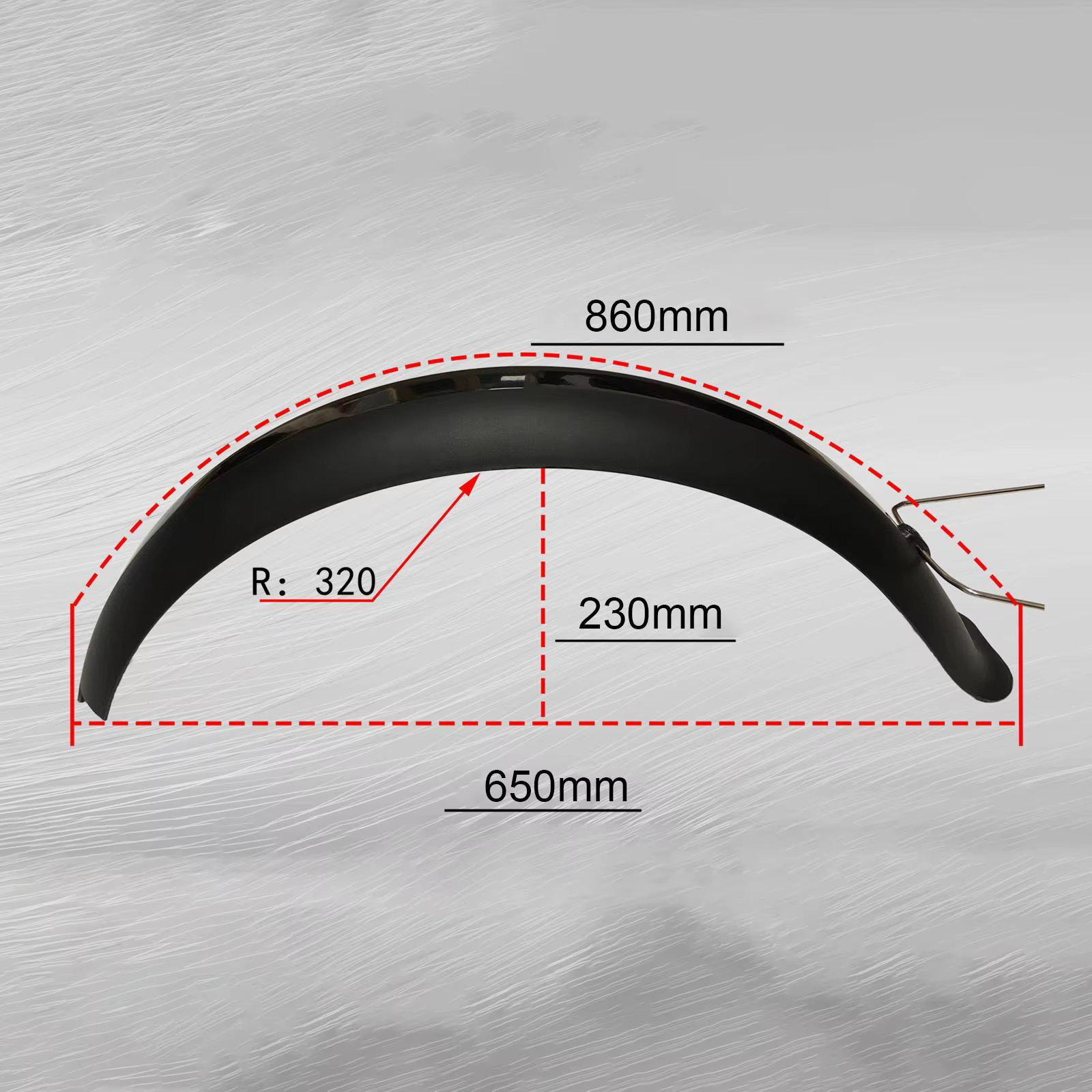 20 "x4.0 garde-boue de vélo gros pneu