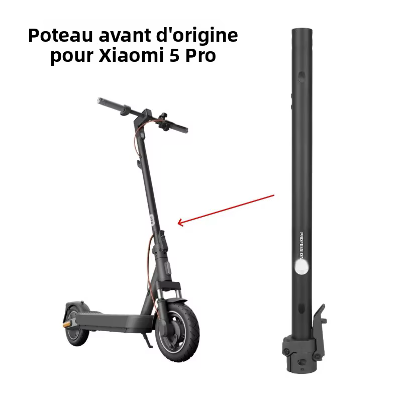 Poteau avant pliable pour trottinette électrique Xiaomi 5 Pro – Accessoire de remplacement de la base