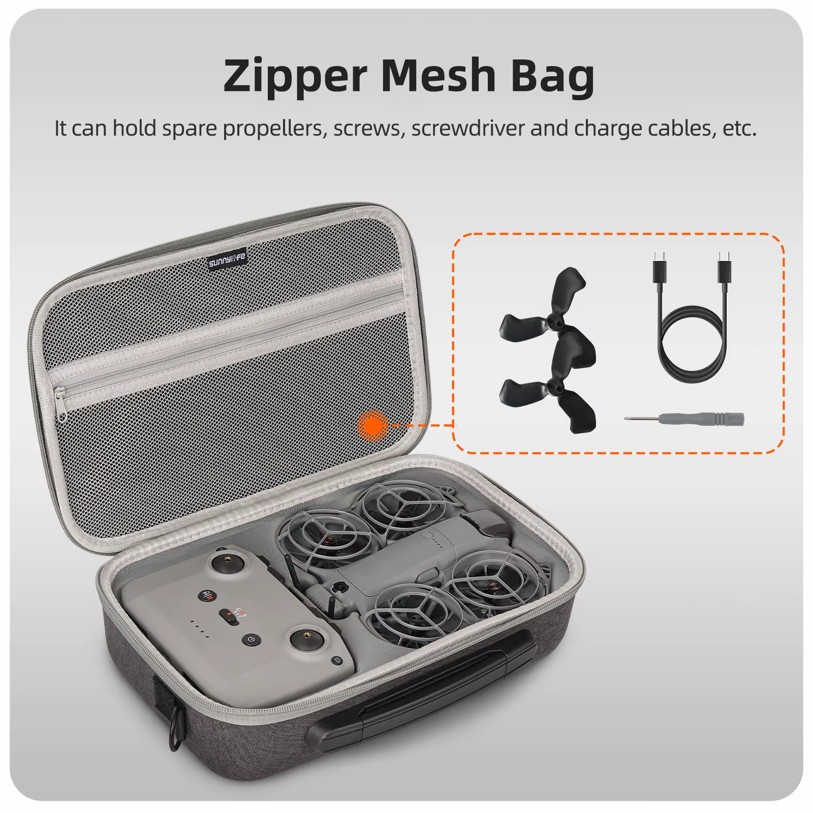 Étui de protection de grande capacité pour DJI NEO 2, accessoires
