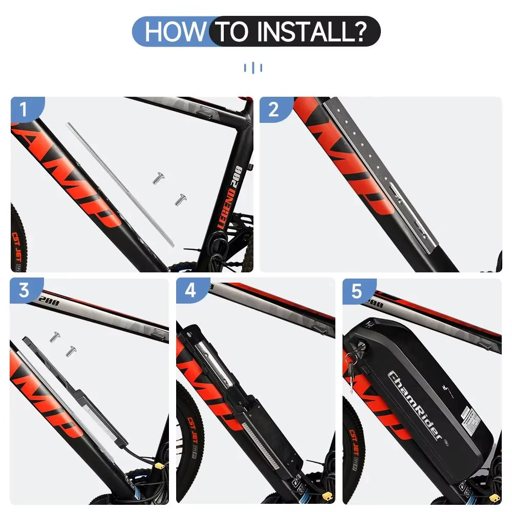 Support de support de montage de batterie de vélo électrique
