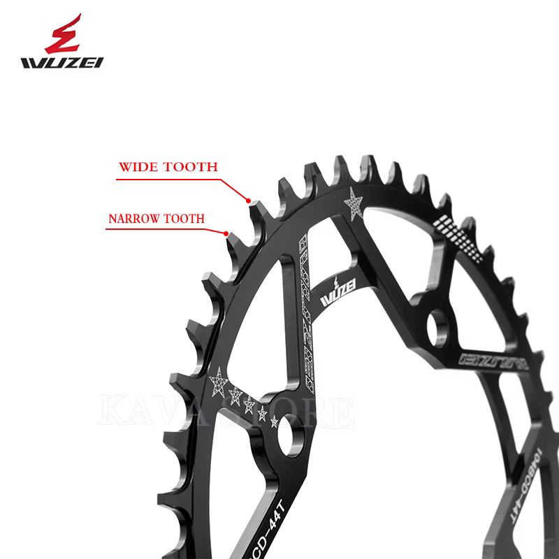 Plateau de chaîne VTT Wuzei 104BCD Narrow Wide 104 BCD Couronne Pignon VTT 30 32 34 36 38 40 42T