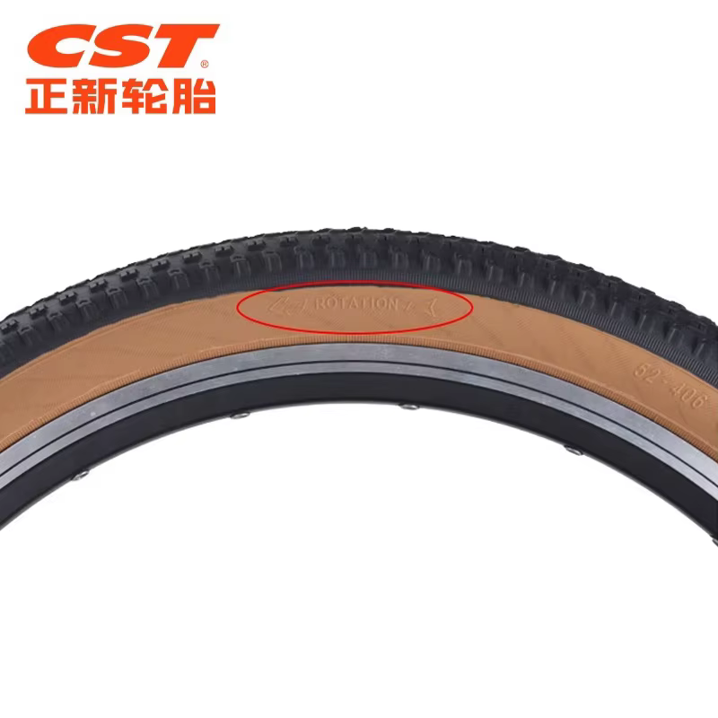 CST pneu de vélo 20x1.75 20x1.95 rétro marron paroi latérale 20 pouces 406